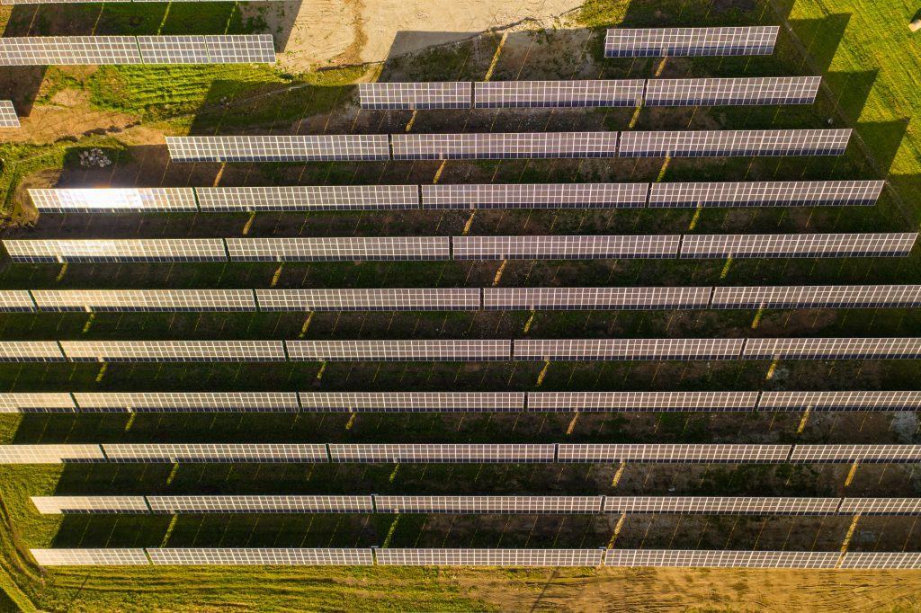 Ground park with 950 kW total connection capacity in Eastern Estonia