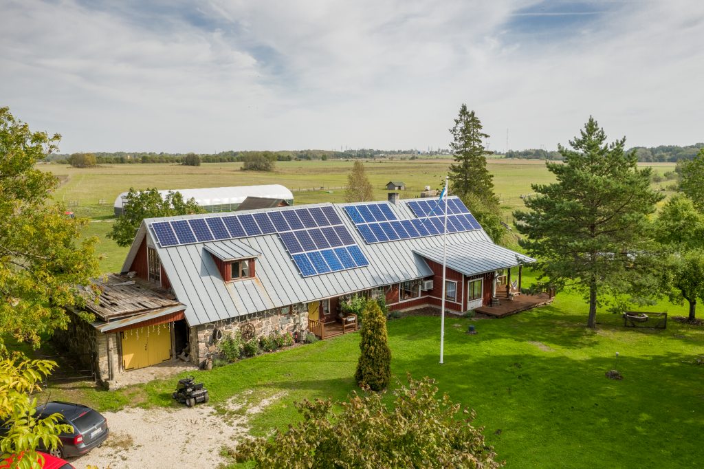 A farm with roof cladding in Lääne County