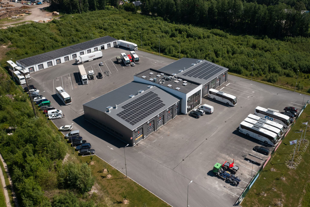 Solar power stations for industrial and warehouse buildings in Pärnu