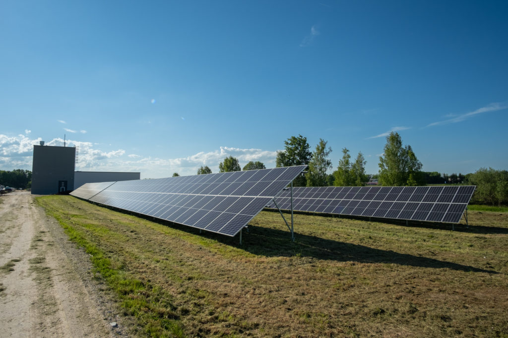 Solar ground park solution in Tartu