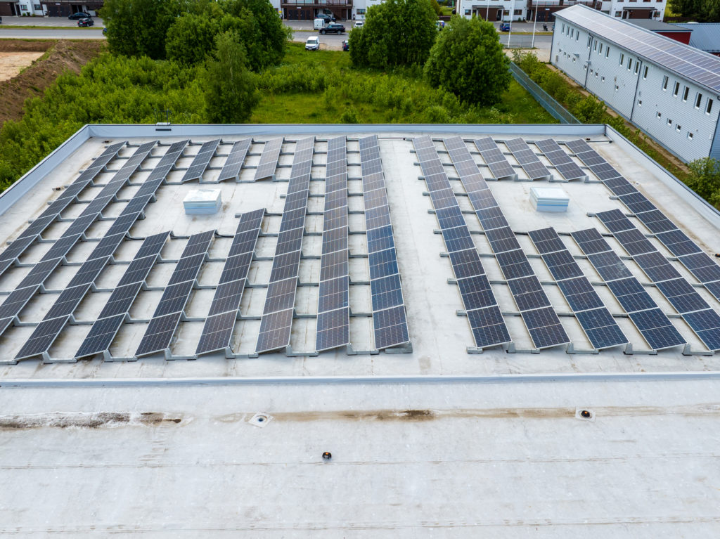 Business client’s solar solution in South-Estonia