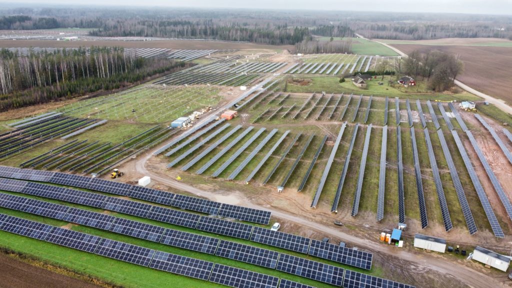 Kanepi Energia 12 MW ground park in construction