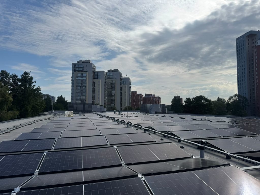 Flat roof PV solution in Riga